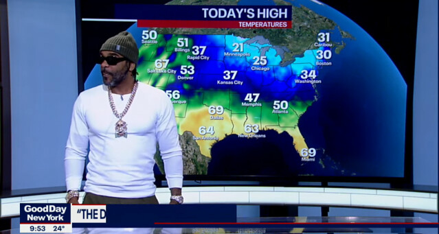 [Watch] Rapper Jim Jones Delivers The Weather Report AT FOX 5 New York - CelebChatter360