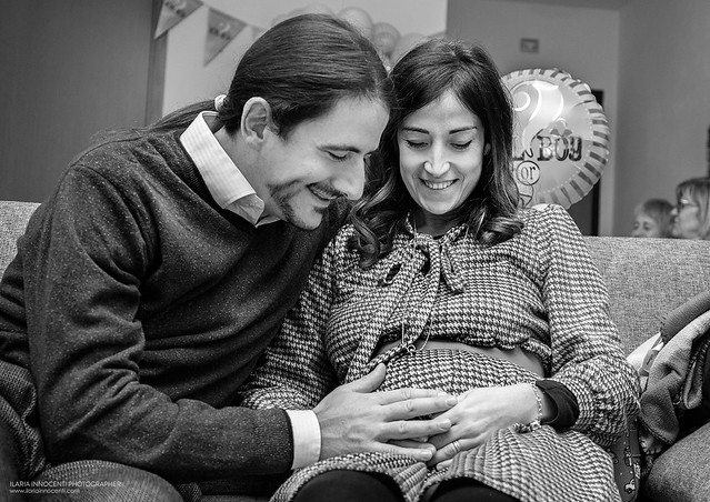 The gender reveal of Eva and Paolo