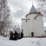 29 марта 2022, Литургия Преждеосвященных Даров в храме прп. Макария Калязинского на «Монастырском» острове (Калязин)