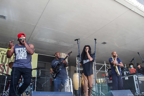 The Stooges Brass Band at Treme Creole Gumbo Fest 2022. Photo by Katherine Johnson.