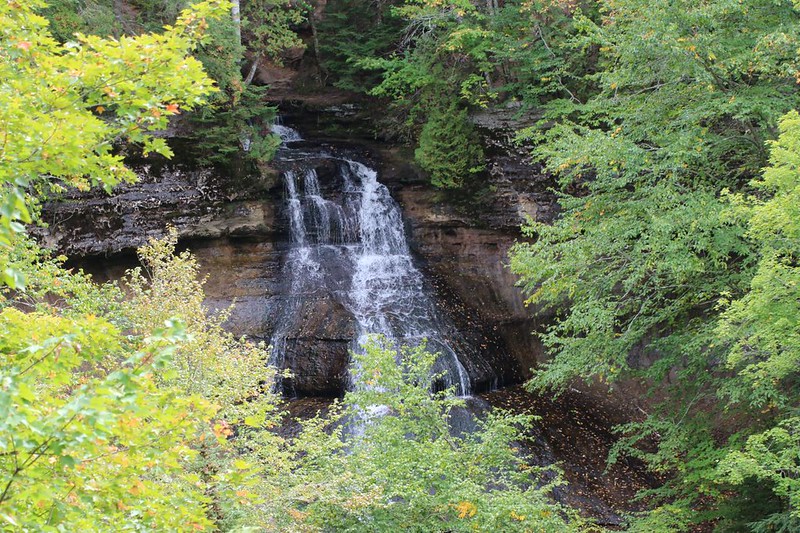 Chapel Falls from the lower overlook, at Pictured Rocks National Lakeshore