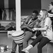 Sidiki Dembele and Eliza Smith in rehearsals