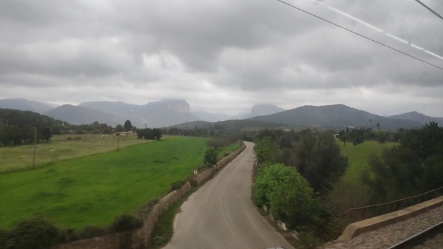 On the road from Inca to Lluc, Majorca, Spain