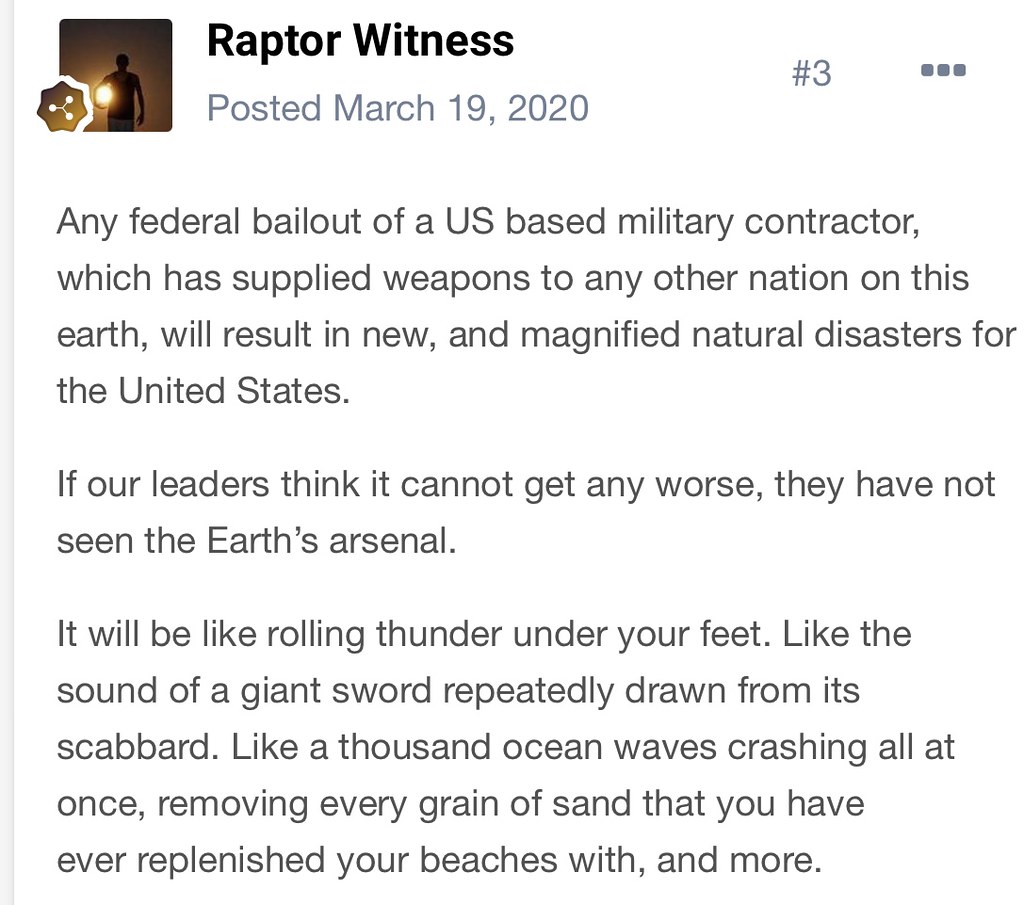 It will be like rolling thunder under your feet. Post #3 - https://www.unexplained-mysteries.com/forum/topic/335567-boeing-pleads-for-bailout/?do=findComment&comment=6972593