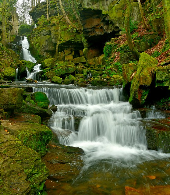Lumsdale Falls, Matlock, Derbyshire