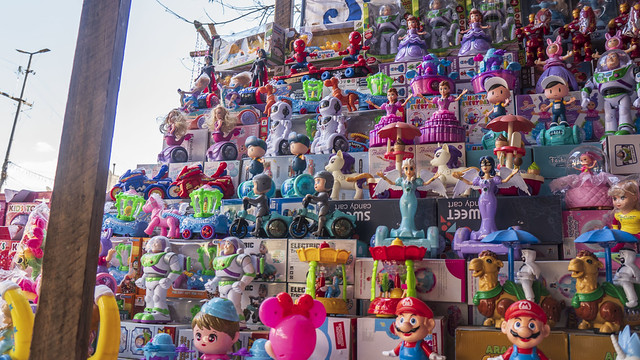 Super Mario and Buzz Lightyear, Elsa as Chinese Ramadan lanterns in  El-Sayeda Zeinab Ramadan market