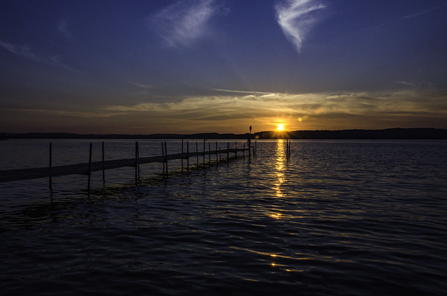 Sunset on Lake Leelanau, Michigan