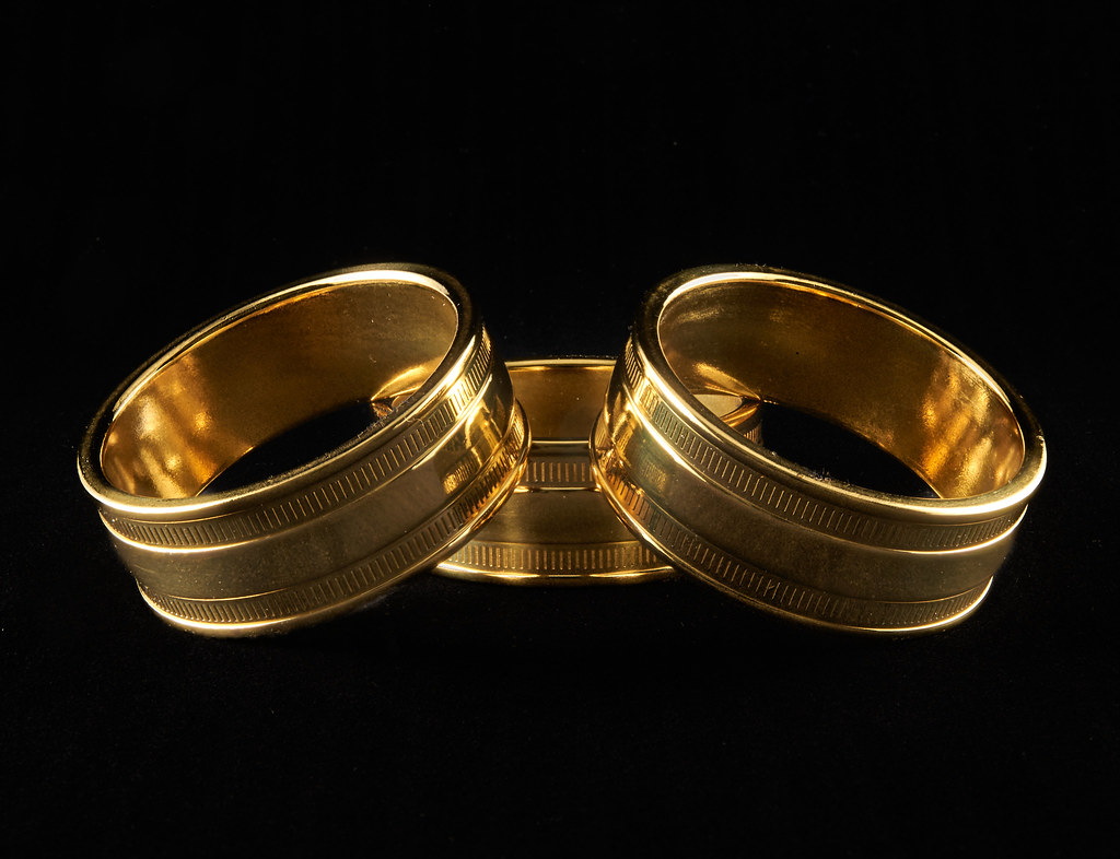 three brass rings