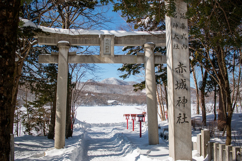 冬の赤城神社
