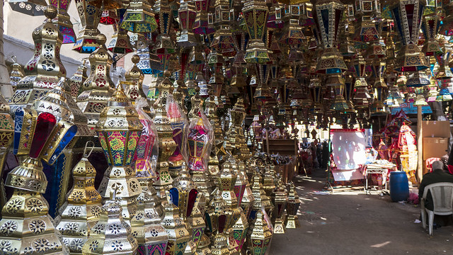 Lanterns over lanterns over lanterns at El-Sayeda Zeinab Ramadan Market