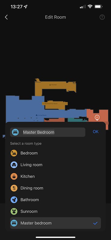 Roborock iOS App - Q7 Max Map - Edit Room