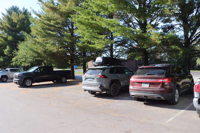 It was nice to see the car in the parking lot at Munising Falls - it had been a long day