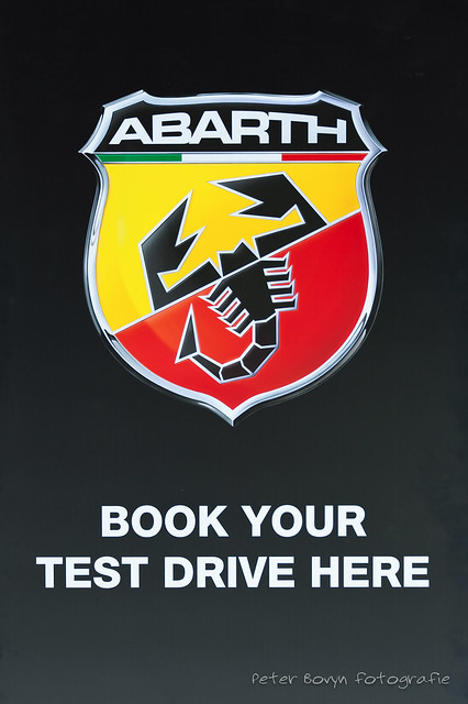 Abarth 'Book your test drive here'