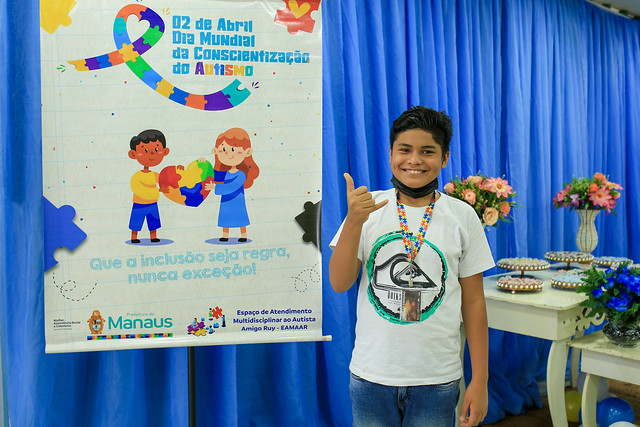 01.04.22 - Prefeitura de Manaus abre programação alusiva ao Dia Mundial de Conscientização do Autismo nesta sexta-feira