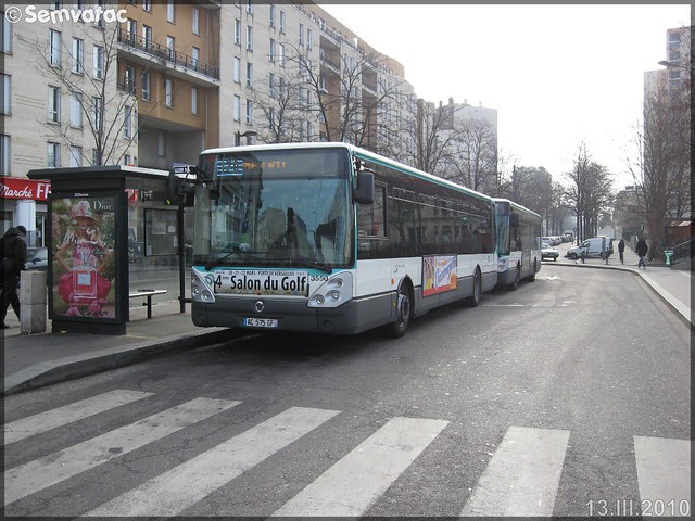 Irisbus Citélis Line – RATP (Régie Autonome des Transports Parisiens) / STIF (Syndicat des Transports d'Île-de-France) n°3550