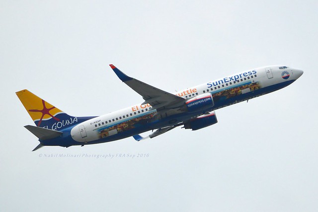 SunExpress Germany D-ASXP Boeing 737-8HX Winglets cn/29684-2539 painted in 