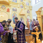 2 апреля 2022, Божественная литургия, панихида в храме Рождества Христова в Рыбаках (Тверь)