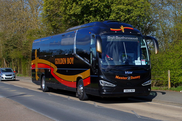 Rail Replacement: Golden Boy Irizar i6 GB22BOY Church Road Stansted Mountfitchet 02/04/22