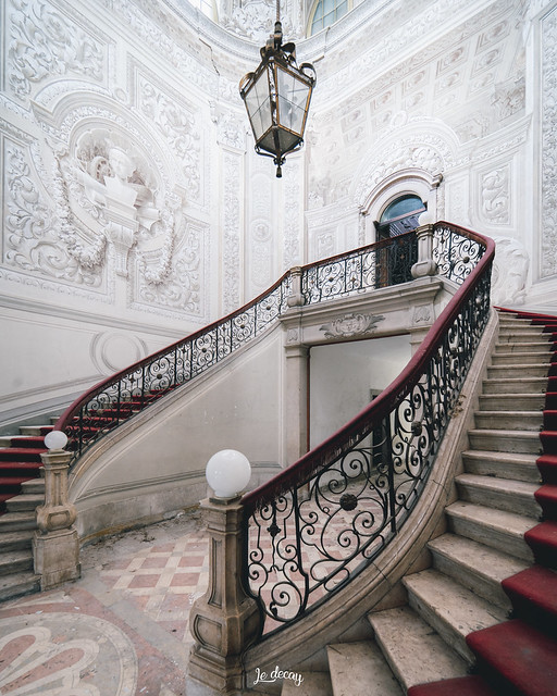 A majestic staircase in Portugal