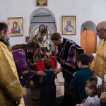 3 апреля 2022, Литургия в церкви в честь Рождества Богородицы (Щербинино)