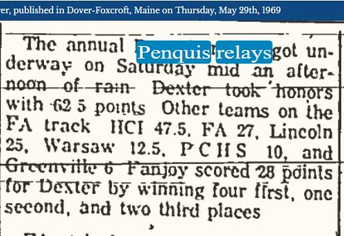 Penquis Relays Championship 1969
