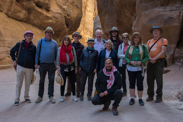 Our  Group, The Siq, Petra, Jordan