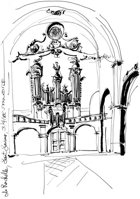 La Rochelle, l'orgue de l'église Saint Sauveur