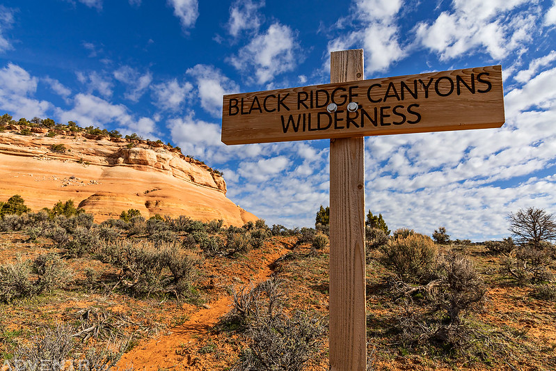 Black Ridge Canyons Wilderness Sign