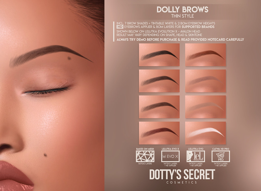 Dotty's Secret x Anthem | Dolly Brows - Thin Style