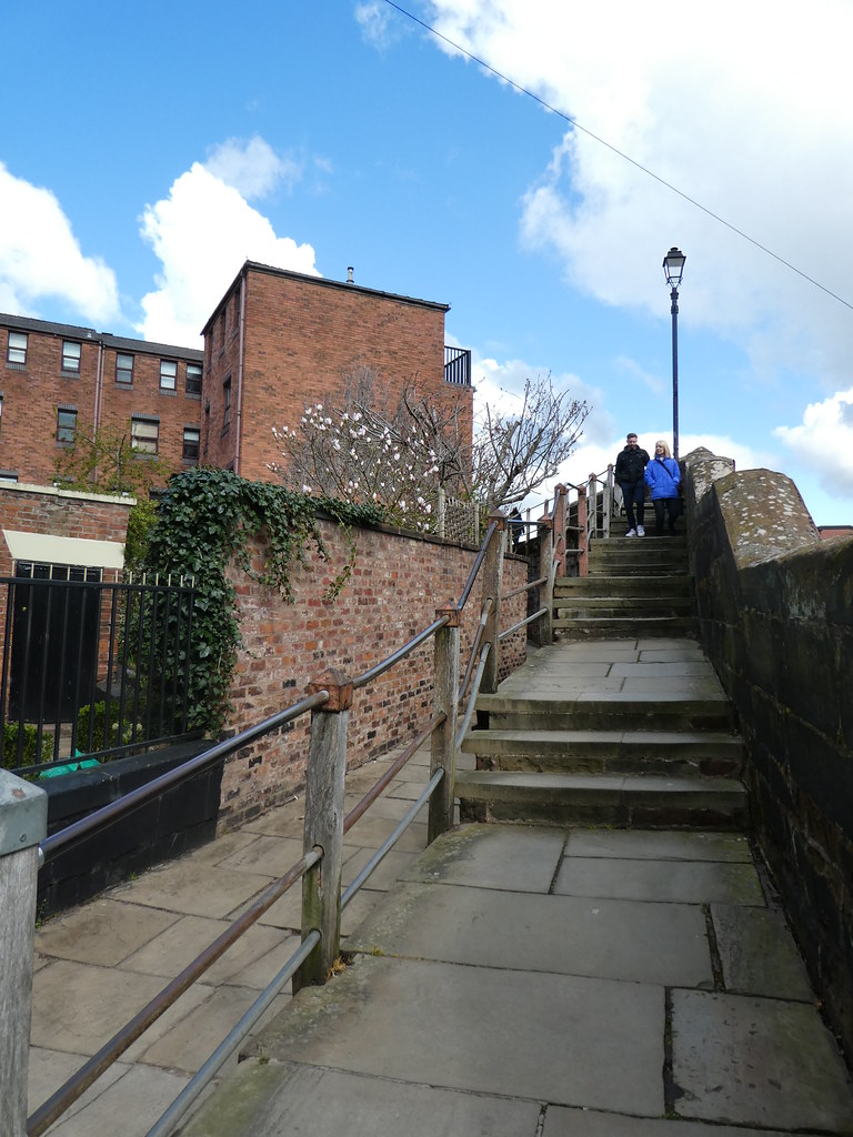 The Wishing Steps, Chester City Walls