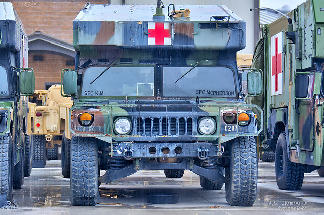 94/R365 - General Humvee Medical Ambulance (M997) - Fort Campbell Military Base