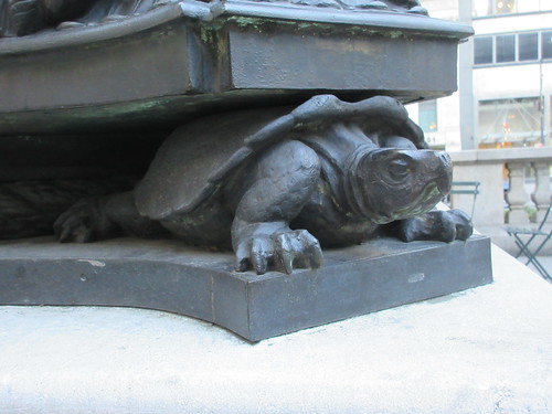 2022 Turtle or Tortoise Flag Pole Base NY Public Library 8987 | by Brechtbug
