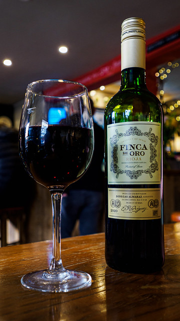 Bottle of Rioja (Old Town Bar - Stevenage)  (OM1 & Olympus M.Zuiko 7-14mm f2.8 Wide Zoom)