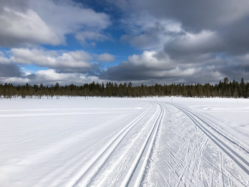 2022w13 Xc-skiing tracks are in good condition