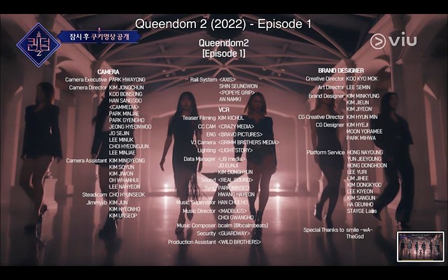 Queendom2 Episode 1 End Credits on tunestalksg 02