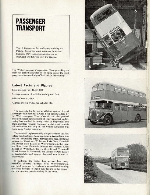 Wolverhampton Corporation Transport Department : County Borough of Wolverhampton official guide, 1966