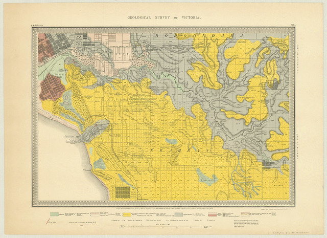 Geological survey of Victoria No 1 Melbourne region, 1860