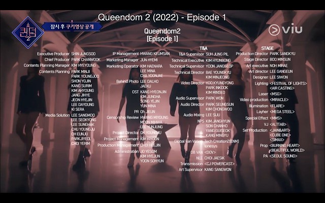 Queendom2 Episode 1 End Credits on tunestalksg 01