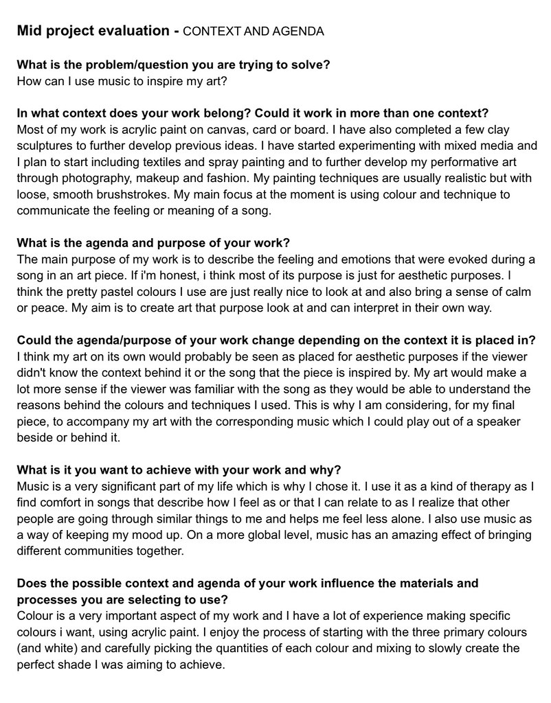mid project evaluation | Holly Dickins | Flickr