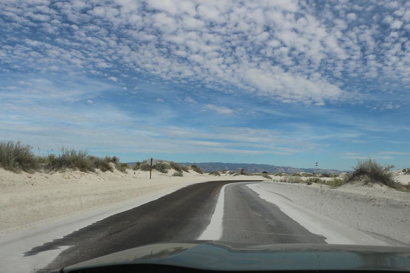 Dunes Drive became paved again once we reached the Interdunal Zone at White Sands National Park