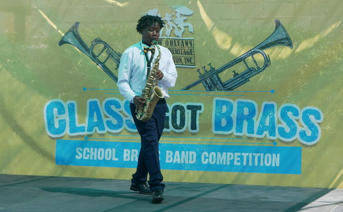 Tom Benson School at Class Got Brass on April 3, 2022. Photo by Louis Crispino.