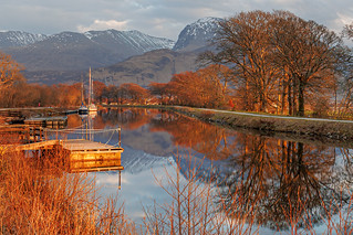 Sunset over the canal in Corpach - Explored 04/22