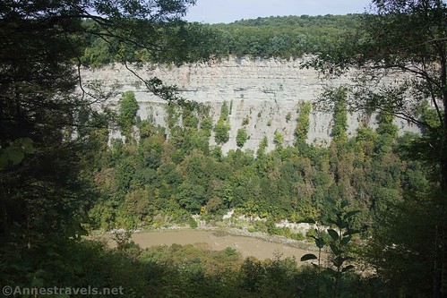 Views from the one and only viewpoint on the Big Bend Road, Letchworth State Park, New York
