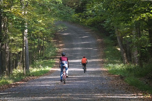 Biking the Big Bend Road in Letchworth State Park, New York