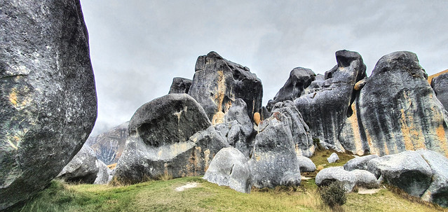 Castle Hill Limestone outcrops.