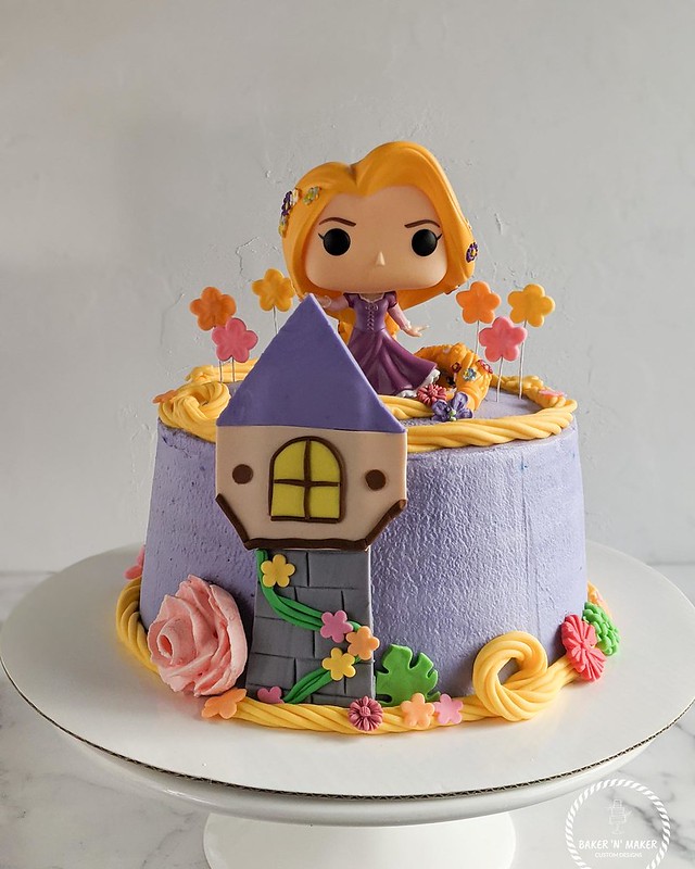Rapunzel Inspired Cake by Baker 'N' Maker