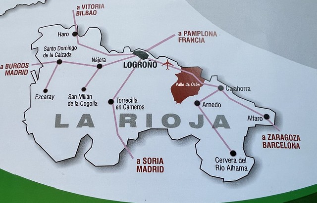 Mapa del Valle de Ocón (La Rioja)