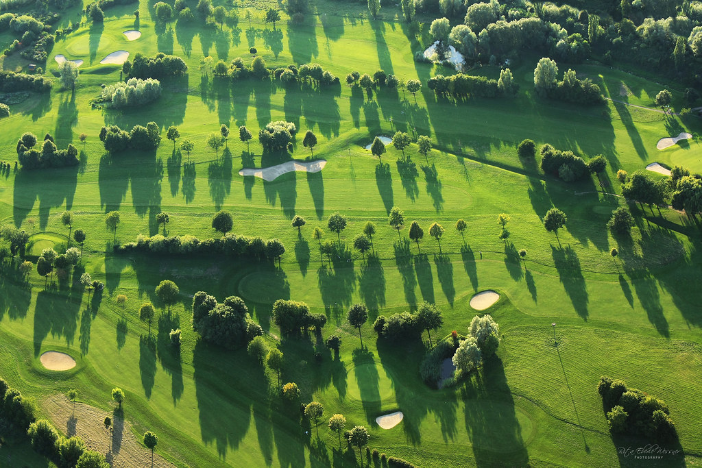 Golf course shadows