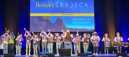 Cal Straw Hat Band at Skydeck Demo Day