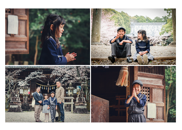 家族写真のロケーションフォト　愛知県　2022年春